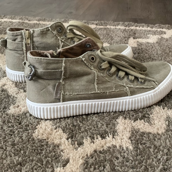 blowfish green sneakers